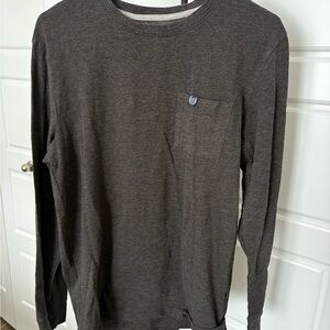 Men's Dark Grey Long Sleeve Shirt